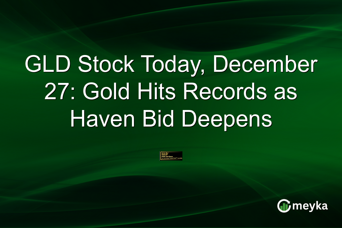 GLD Stock Today, December 27: Gold Hits Records as Haven Bid Deepens