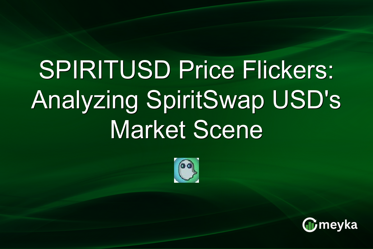 SPIRITUSD Price Flickers: Analyzing SpiritSwap USD's Market Scene