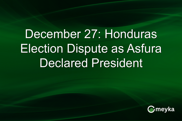 December 27: Honduras Election Dispute as Asfura Declared President