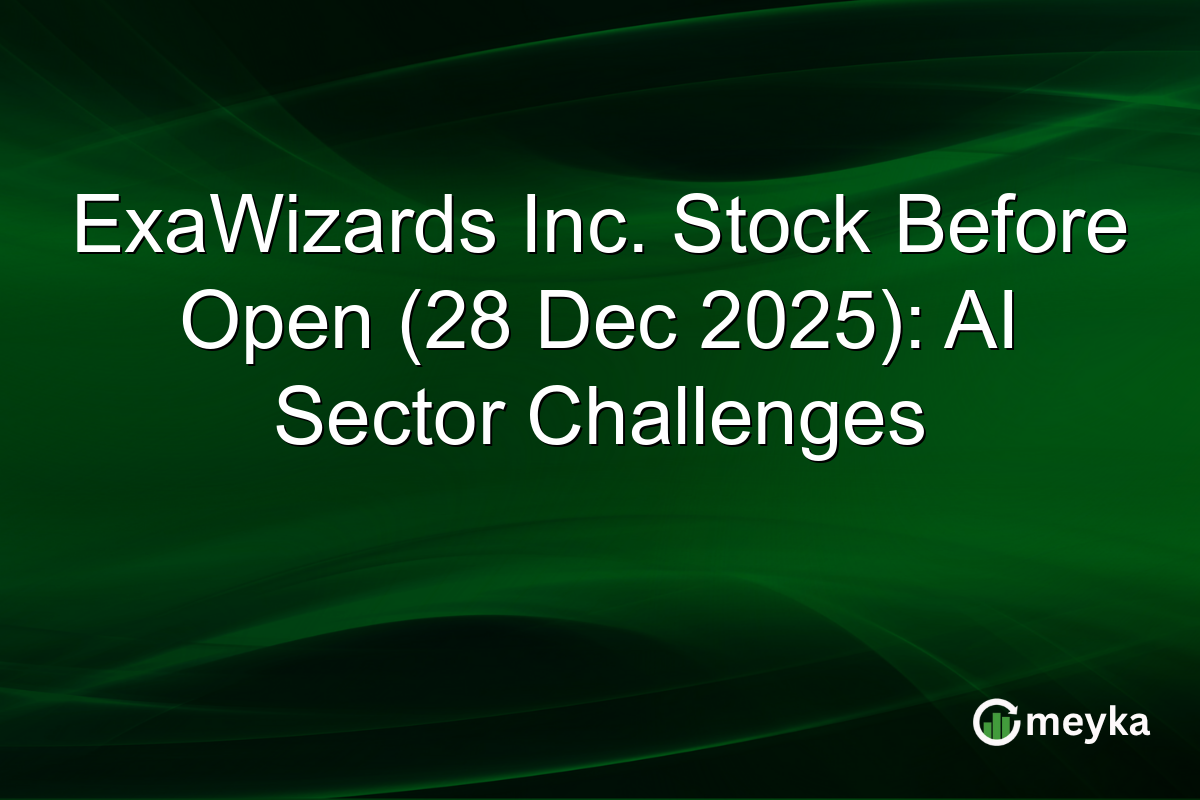 ExaWizards Inc. Stock Before Open (28 Dec 2025): AI Sector Challenges