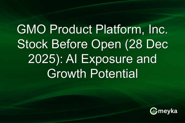 GMO Product Platform, Inc. Stock Before Open (28 Dec 2025): AI Exposure and Growth Potential