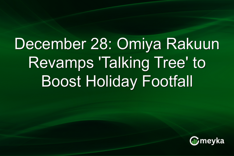 December 28: Omiya Rakuun Revamps 'Talking Tree' to Boost Holiday Footfall