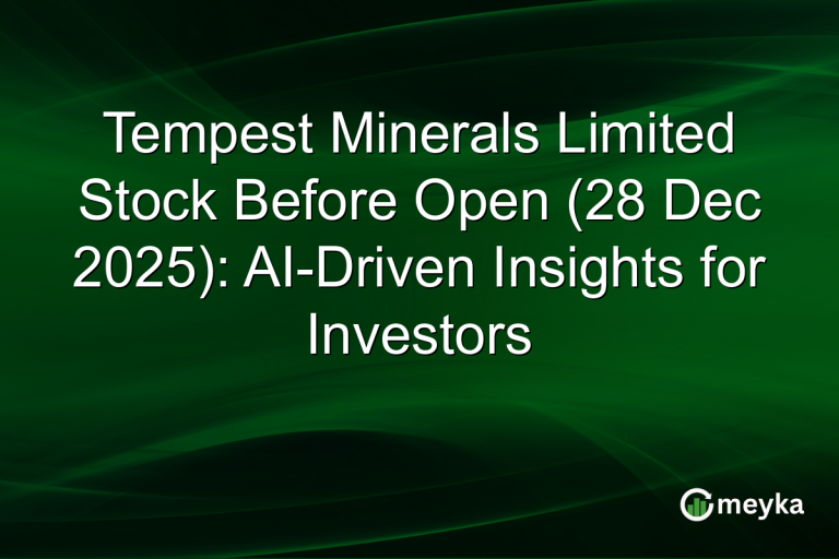 Tempest Minerals Limited Stock Before Open (28 Dec 2025): AI-Driven Insights for Investors
