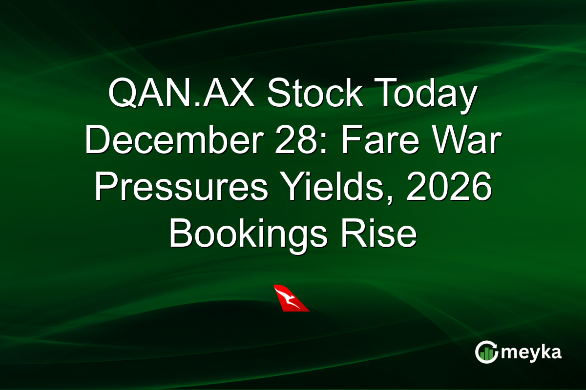 QAN.AX Stock Today December 28: Fare War Pressures Yields, 2026 Bookings Rise