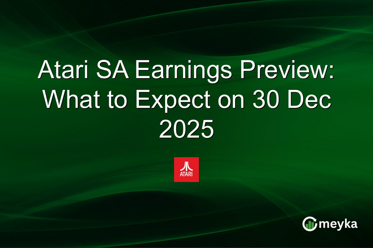 Atari SA Earnings Preview: What to Expect on 30 Dec 2025