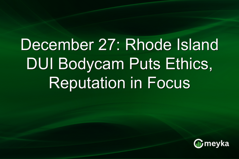 December 27: Rhode Island DUI Bodycam Puts Ethics, Reputation in Focus