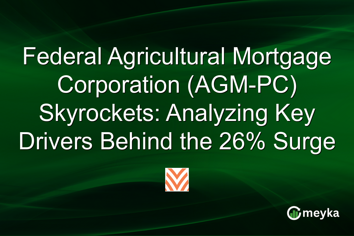 Federal Agricultural Mortgage Corporation (AGM-PC) Skyrockets: Analyzing Key Drivers Behind the 26% Surge