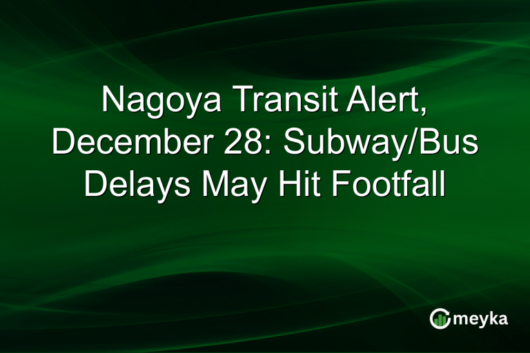 Nagoya Transit Alert, December 28: Subway/Bus Delays May Hit Footfall