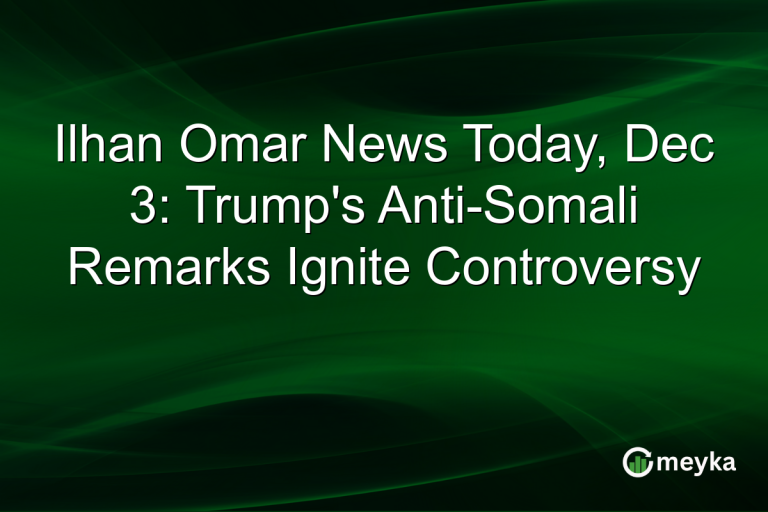 Ilhan Omar News Today, Dec 3: Trump's Anti-Somali Remarks Ignite Controversy