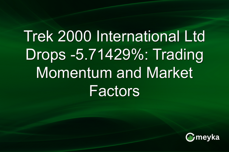 Trek 2000 International Ltd Drops -5.71429%: Trading Momentum and Market Factors