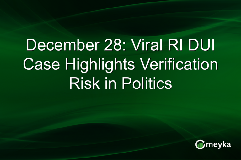 December 28: Viral RI DUI Case Highlights Verification Risk in Politics