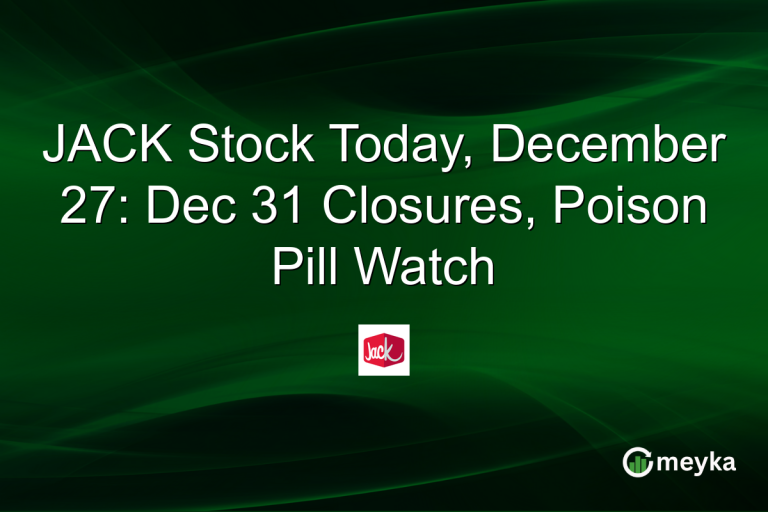 JACK Stock Today, December 27: Dec 31 Closures, Poison Pill Watch