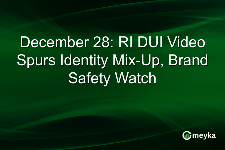 December 28: RI DUI Video Spurs Identity Mix-Up, Brand Safety Watch