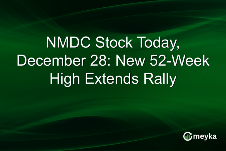 NMDC Stock Today, December 28: New 52-Week High Extends Rally