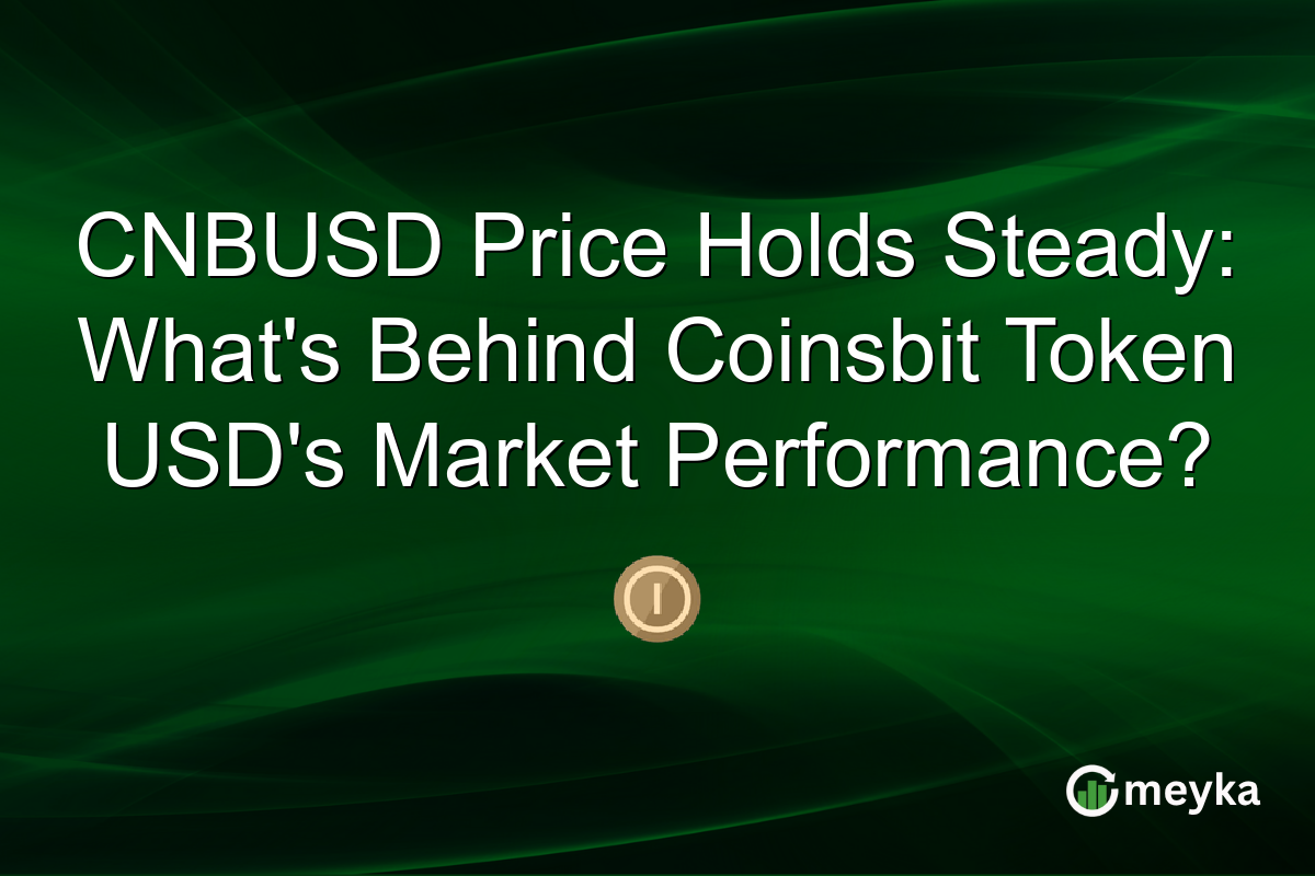 CNBUSD Price Holds Steady: What's Behind Coinsbit Token USD's Market Performance?