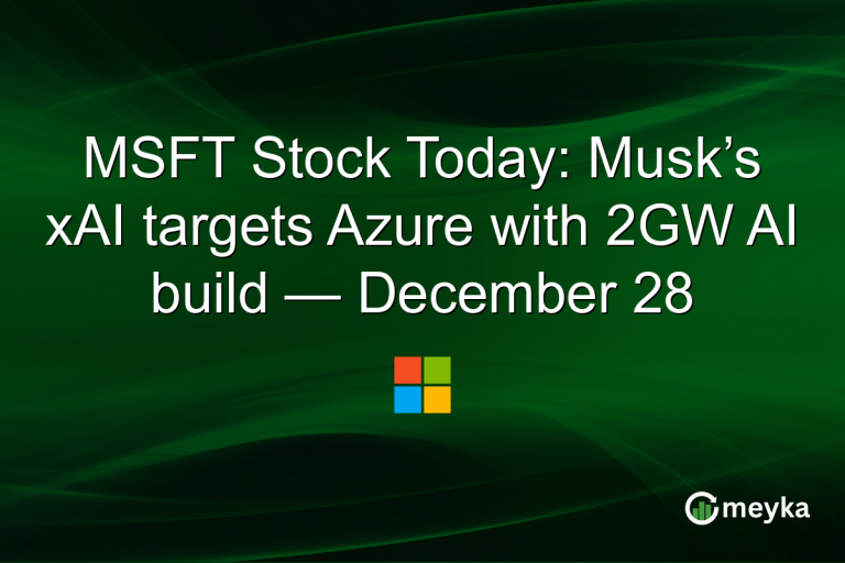 MSFT Stock Today: Musk’s xAI targets Azure with 2GW AI build — December 28