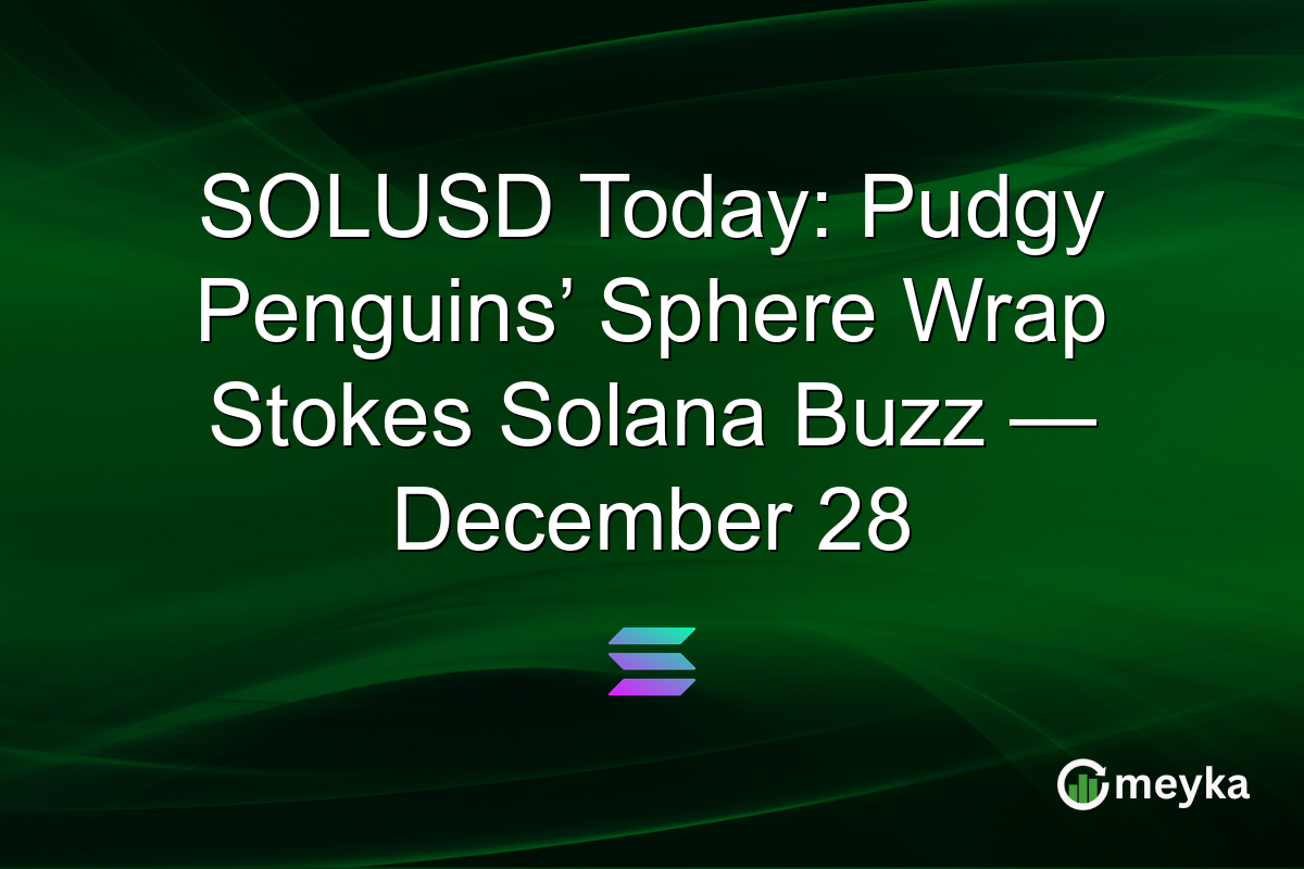 SOLUSD Today: Pudgy Penguins’ Sphere Wrap Stokes Solana Buzz — December 28