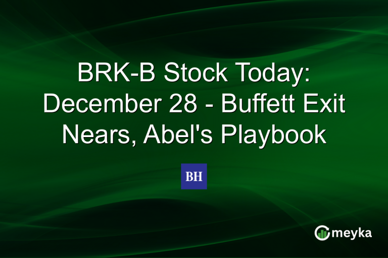 BRK-B Stock Today: December 28 - Buffett Exit Nears, Abel's Playbook