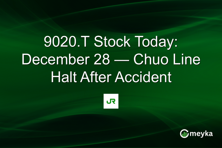 9020.T Stock Today: December 28 — Chuo Line Halt After Accident
