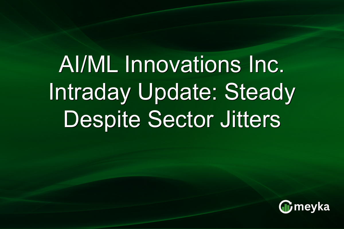 AI/ML Innovations Inc. Intraday Update: Steady Despite Sector Jitters