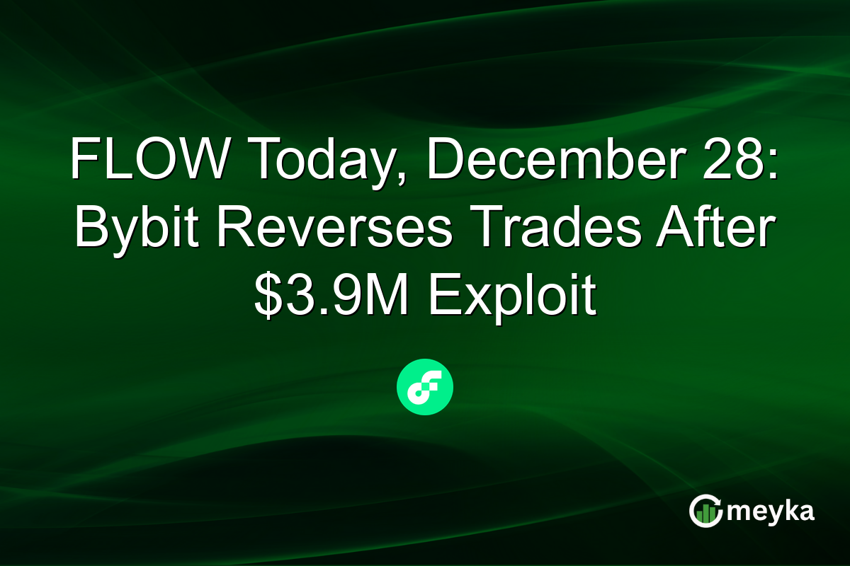 FLOW Today, December 28: Bybit Reverses Trades After $3.9M Exploit
