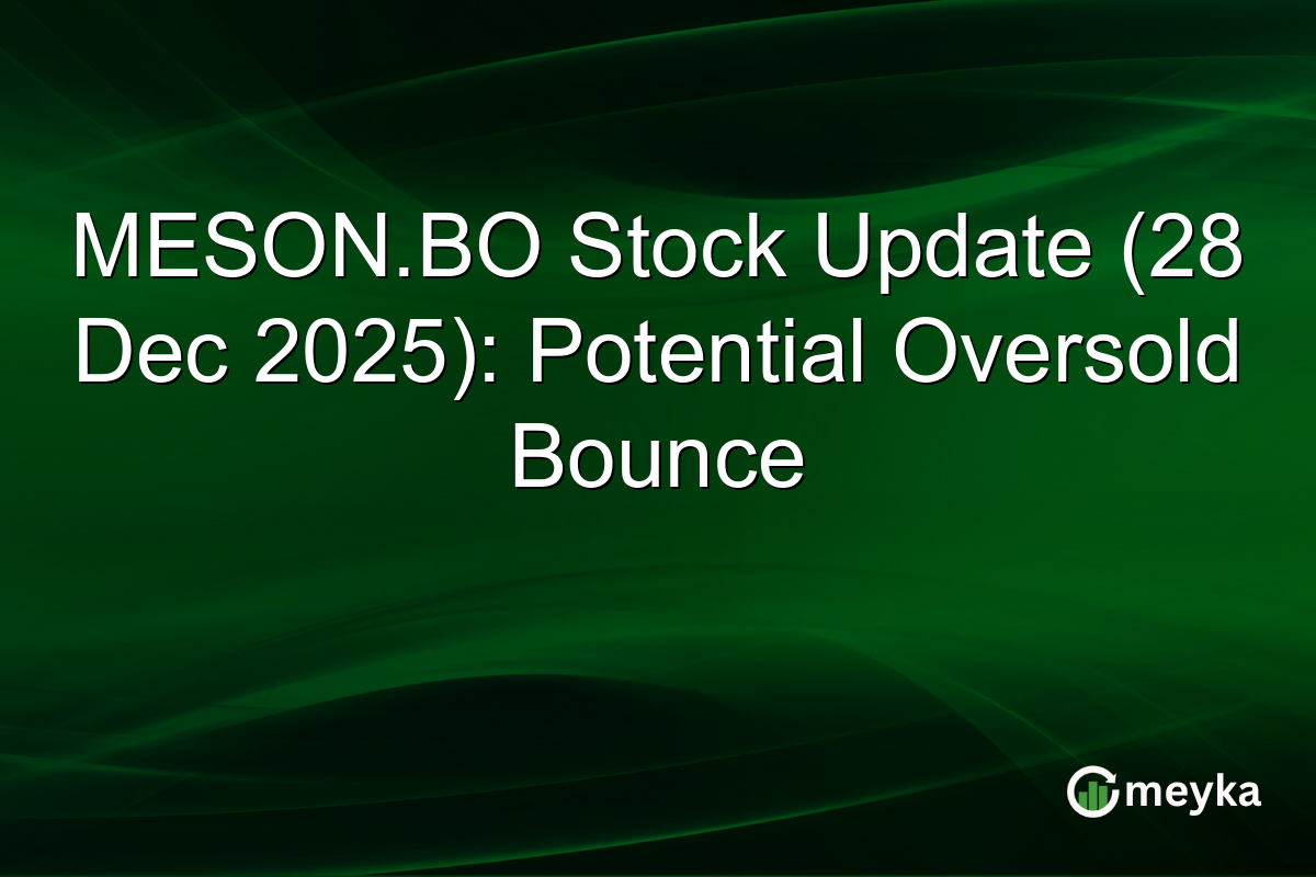 MESON.BO Stock Update (28 Dec 2025): Potential Oversold Bounce