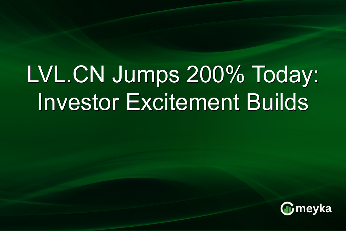 LVL.CN Jumps 200% Today: Investor Excitement Builds