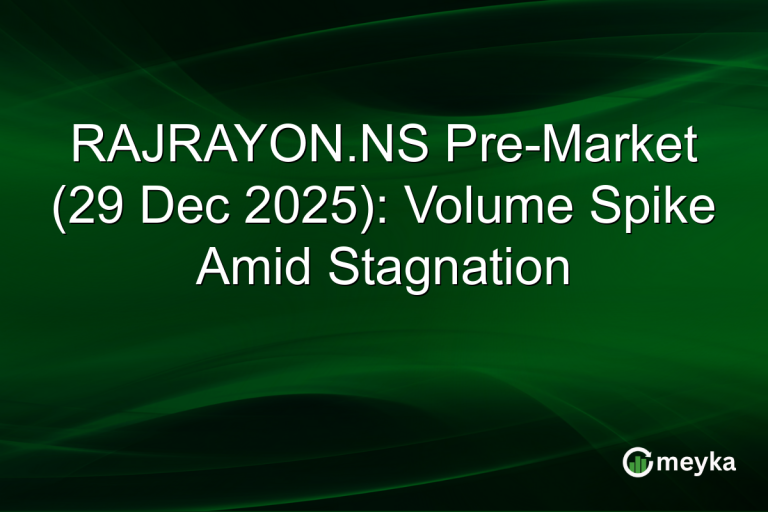 RAJRAYON.NS Pre-Market (29 Dec 2025): Volume Spike Amid Stagnation