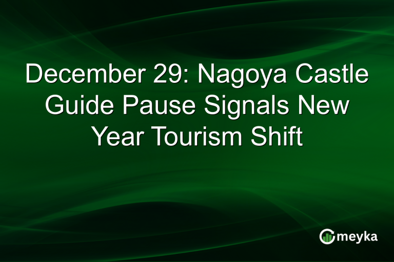 December 29: Nagoya Castle Guide Pause Signals New Year Tourism Shift