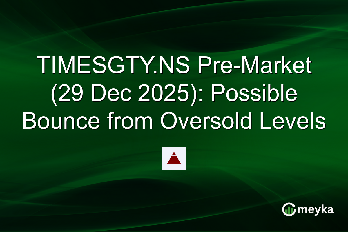 TIMESGTY.NS Pre-Market (29 Dec 2025): Possible Bounce from Oversold Levels