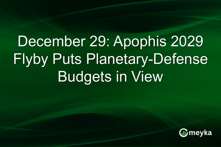 December 29: Apophis 2029 Flyby Puts Planetary-Defense Budgets in View