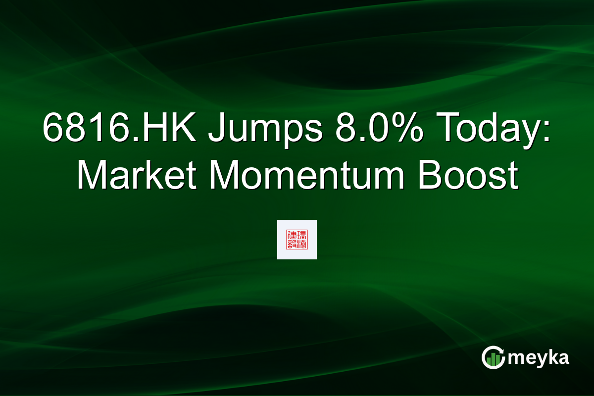 6816.HK Jumps 8.0% Today: Market Momentum Boost