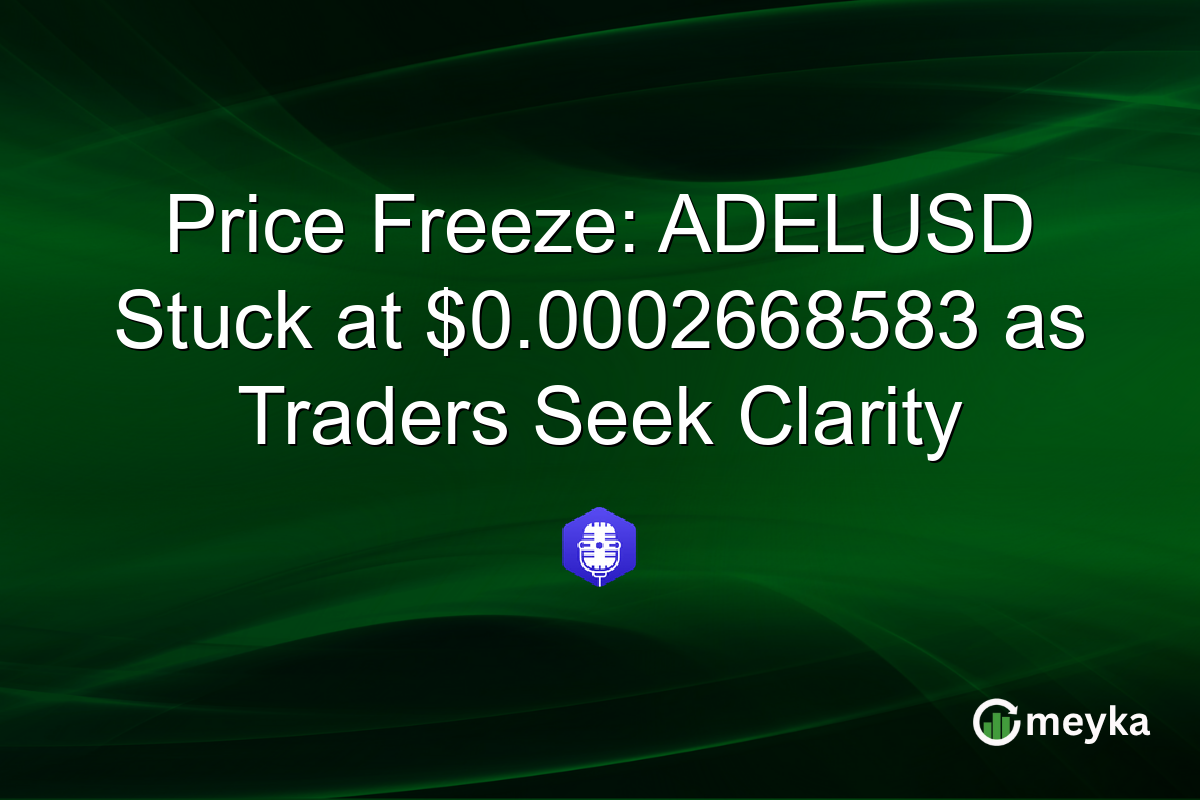 Price Freeze: ADELUSD Stuck at $0.0002668583 as Traders Seek Clarity