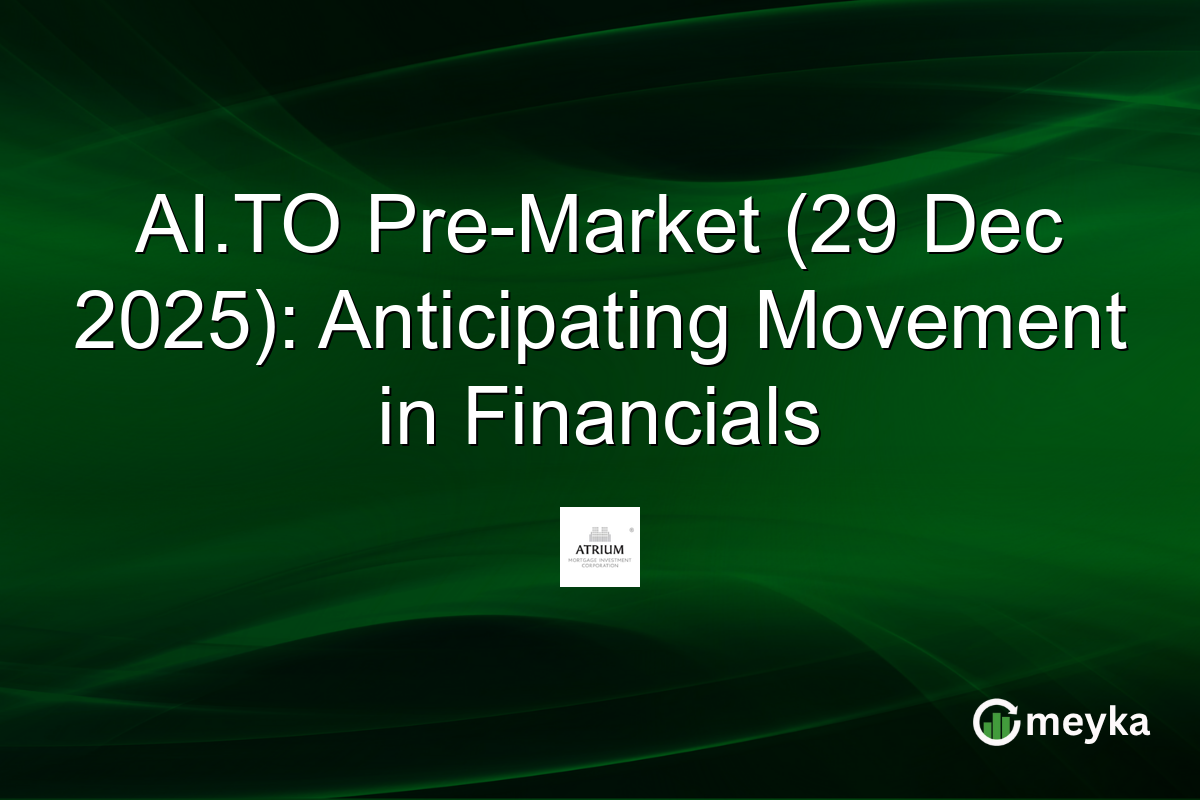 AI.TO Pre-Market (29 Dec 2025): Anticipating Movement in Financials