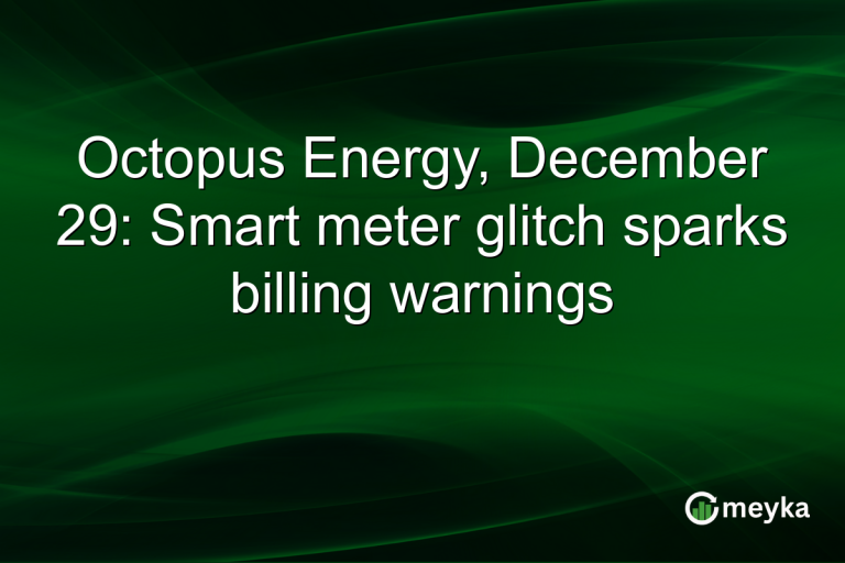 Octopus Energy, December 29: Smart meter glitch sparks billing warnings