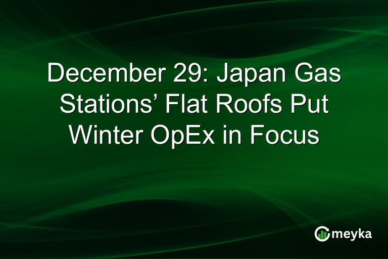 December 29: Japan Gas Stations’ Flat Roofs Put Winter OpEx in Focus