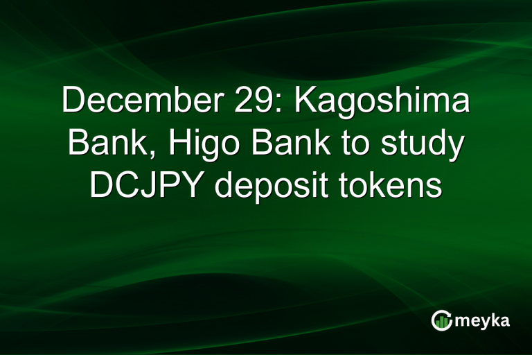December 29: Kagoshima Bank, Higo Bank to study DCJPY deposit tokens