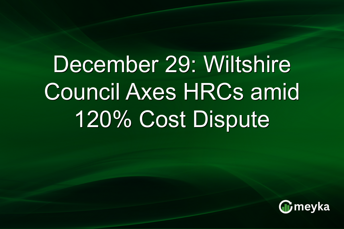 December 29: Wiltshire Council Axes HRCs amid 120% Cost Dispute
