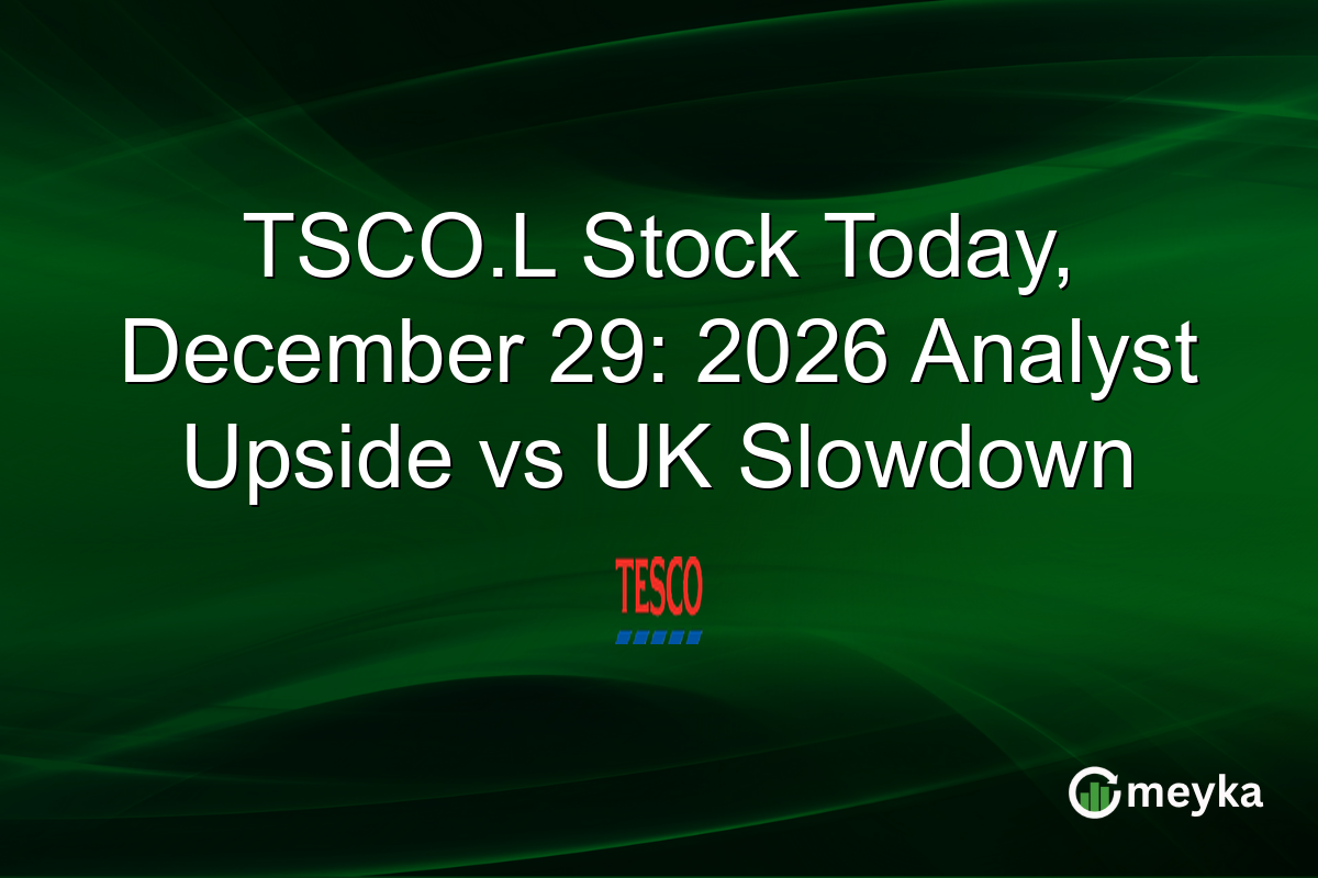 TSCO.L Stock Today, December 29: 2026 Analyst Upside vs UK Slowdown