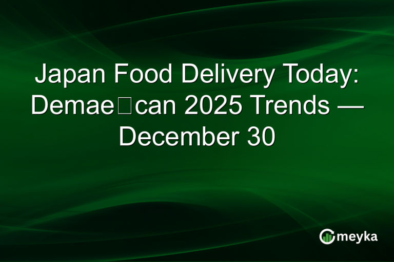 Japan Food Delivery Today: Demae‑can 2025 Trends — December 30