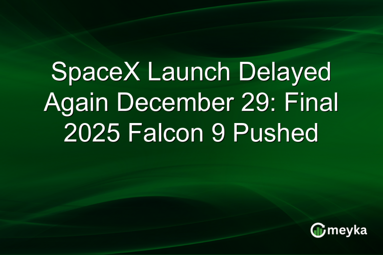 SpaceX Launch Delayed Again December 29: Final 2025 Falcon 9 Pushed