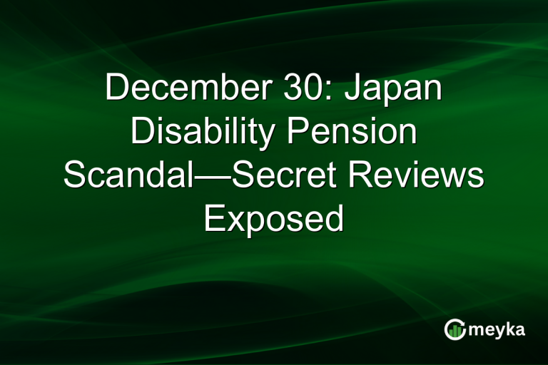 December 30: Japan Disability Pension Scandal—Secret Reviews Exposed