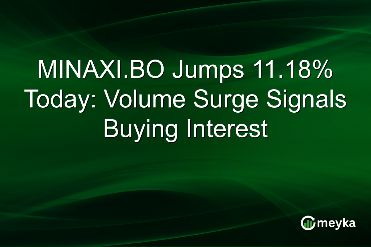 MINAXI.BO Jumps 11.18% Today: Volume Surge Signals Buying Interest