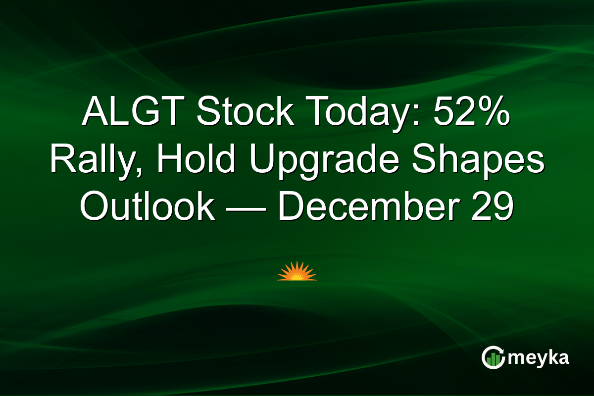 ALGT Stock Today: 52% Rally, Hold Upgrade Shapes Outlook — December 29