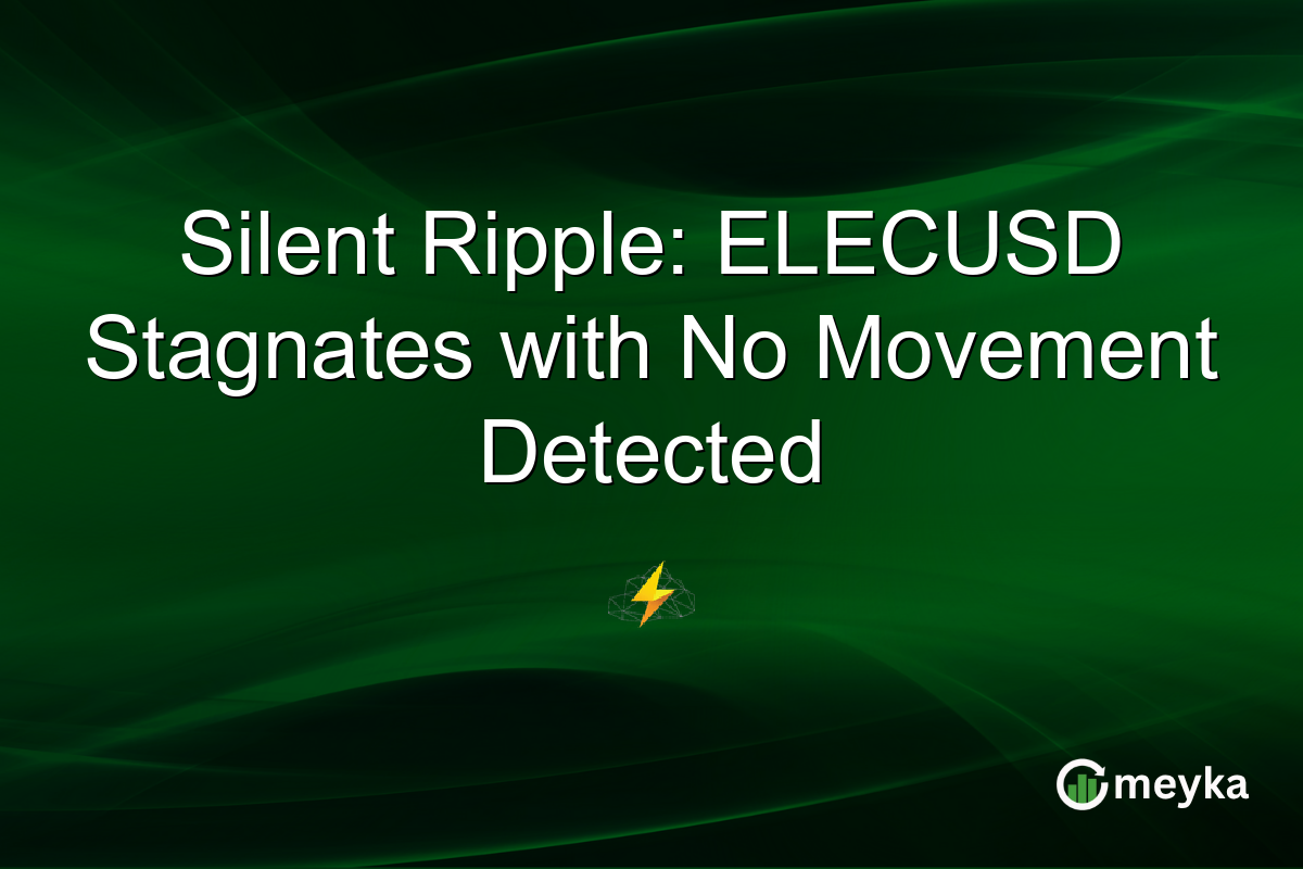 Silent Ripple: ELECUSD Stagnates with No Movement Detected