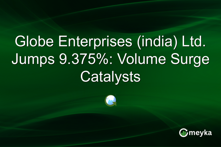 Globe Enterprises (india) Ltd. Jumps 9.375%: Volume Surge Catalysts