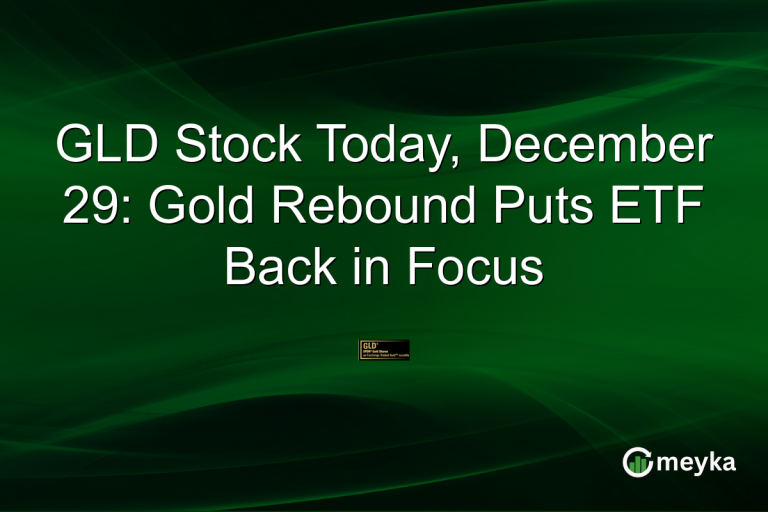 GLD Stock Today, December 29: Gold Rebound Puts ETF Back in Focus