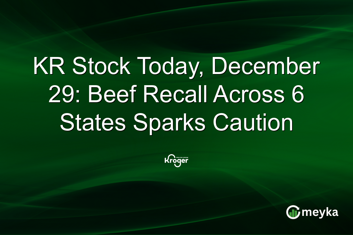 KR Stock Today, December 29: Beef Recall Across 6 States Sparks Caution