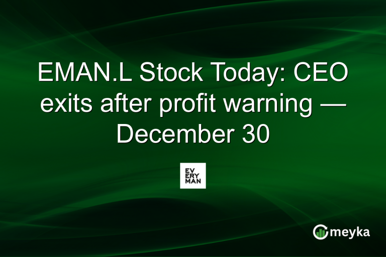 EMAN.L Stock Today: CEO exits after profit warning — December 30