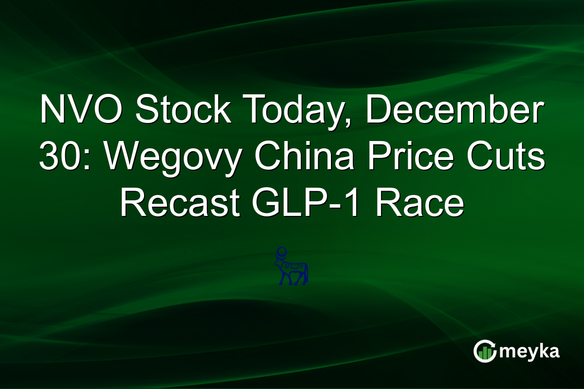 NVO Stock Today, December 30: Wegovy China Price Cuts Recast GLP-1 Race